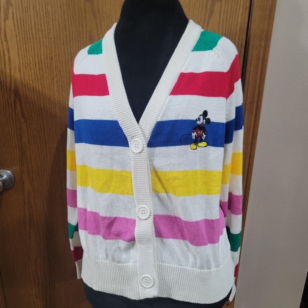 Disney Multicolor Striped Women's Cardigan - Picture 3 of 8